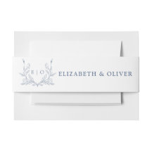 モノグラム クレスト 結婚式招待状 ベリーバンド