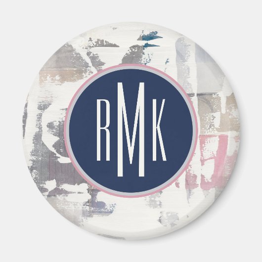 モノグラム |クロップ（白） マグネット (正面)