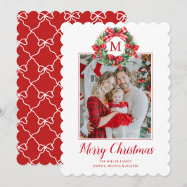 モノグラム グラミレニアン クリスマス リース ボウ