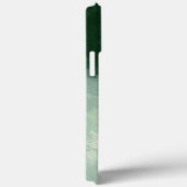 モノグラム グリーンのグラデーション 水彩抽象画 Case-Mate iPhoneケース (裏面 / 右)