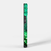 モノグラム グリーン ギッター iPhoneケース (右側面)