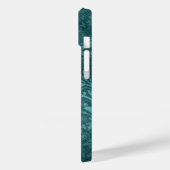 モノグラム グリーン ダマスク 花柄 名前入り Case-Mate iPhoneケース (裏面 / 左)