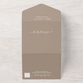 モノグラム グルーロー 結婚式 オールインワン 招待状 (外側)