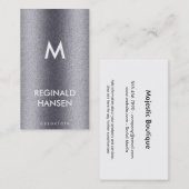 モノグラム |グレイン |メタリック 名刺 (正面/裏面)