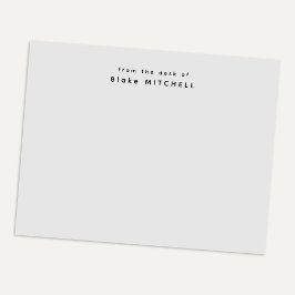 モノグラム グレー ステーショナリー 現代の机から ノートパッド