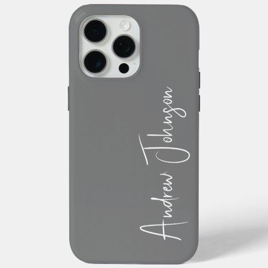 モノグラム グレー Case-Mate iPhoneケース (裏面)