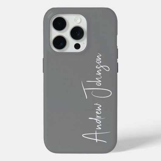 モノグラム グレー Case-Mate iPhoneケース (裏面)