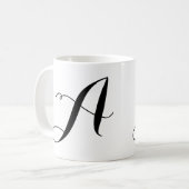 モノグラム コーヒーマグカップ (正面左)