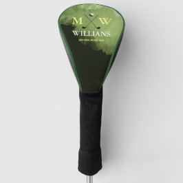 モノグラム(ゴルファー名およびイニシャル) ゴルフヘッドカバー