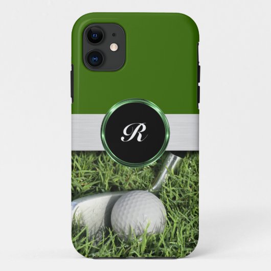 モノグラム ゴルフ テーマ メンズ Case-Mate iPhoneケース (裏面)