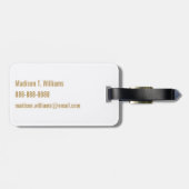 モノグラム |ゴールデンパイナップル ラゲッジタグ (裏面横)