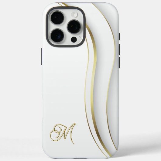 モノグラム ゴールドスワール Case-Mate iPhoneケース (裏面)