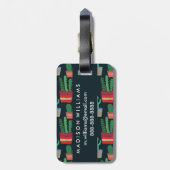 モノグラム |サボテンの群れ ラゲッジタグ (裏面縦)