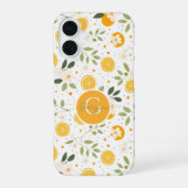 モノグラム サマー レモン柄 iPhoneケース iPhone 16ケース (裏面)