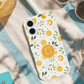 モノグラム サマー レモン柄 iPhoneケース iPhone 16ケース
