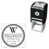 モノグラム サークル 返送先住所 セルフインキングスタンプ (インサイチュ)