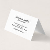 モノグラム |シェブロングリッター |イベントプランナー 名刺 (裏面)