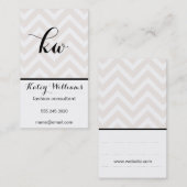 モノグラム |シェブロン 名刺 (正面/裏面)