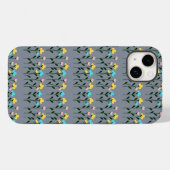 モノグラム シック グレー 花柄 Case-Mate iPhoneケース (裏面 (横))