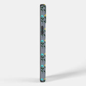 モノグラム シック グレー 花柄 Case-Mate iPhoneケース (裏面 / 右)