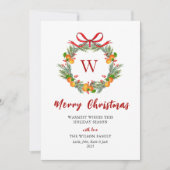  モノグラム シトラス リース フォトなし クリスマス (正面)