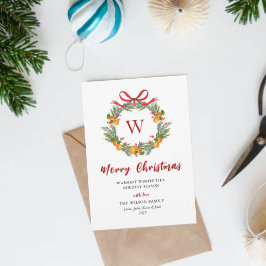  モノグラム シトラス リース フォトなし クリスマス