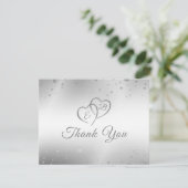  モノグラム シルバーハート 永遠への年数 サンキューカード (スタンド正面)