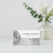 モノグラム |シルバーブラシ 名刺 (スタンド正面)