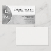 モノグラム |シルバーブラシ 名刺 (正面/裏面)