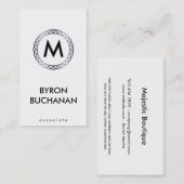 モノグラム |シルバー 名刺 (正面/裏面)