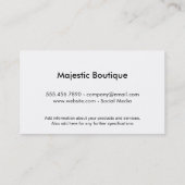 モノグラム |シルバー 名刺 (裏面)