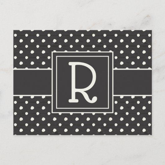 モノグラム |シンボルや象徴シンプルステップ1 ポストカード (正面)