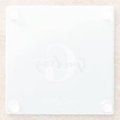 モノグラム シーグラス ガラス コースター (裏面)