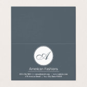 モノグラム |スクリプト 名刺 (外部フラット)