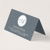 モノグラム |スクリプト 名刺 (正面)