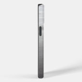モノグラム スクリプト 名前 牧歌的なプリント グレー 木材 Case-Mate iPhoneケース (裏面 / 右)