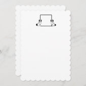 モノグラム スタッフォードシャー 犬のグリーティングカード & ステーショナリー 招待状 (正面/裏面)