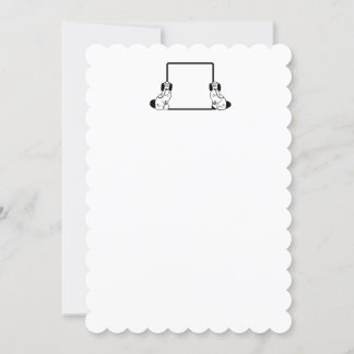 モノグラム スタッフォードシャー 犬のグリーティングカード & ステーショナリー 招待状