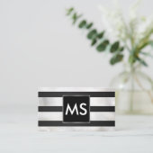 モノグラム | ストライプ | 《写真》ぼけ味 名刺 (スタンド正面)