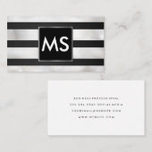 モノグラム | ストライプ | 《写真》ぼけ味 名刺 (正面/裏面)