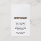 モノグラム |ストライプ 名刺 (裏面)