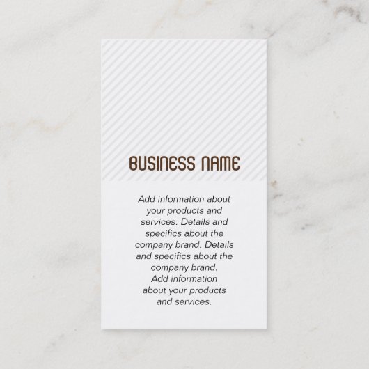 モノグラム |ストライプ 名刺 (裏面)