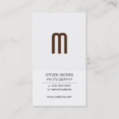 モノグラム |ストライプ 名刺 (正面)