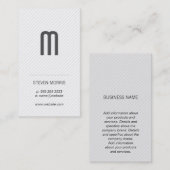 モノグラム/ストライプ（灰色） 名刺 (正面/裏面)