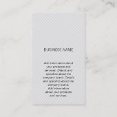 モノグラム/ストライプ（灰色） 名刺 (裏面)