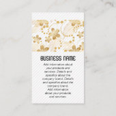 モノグラム |ストライプ |金ゴールド花柄 名刺 (裏面)