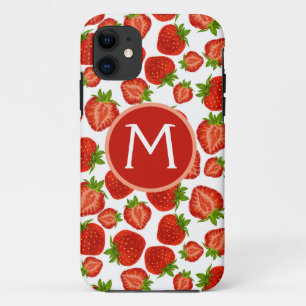 モノグラム ストロベリー いちご iPhoneケース iPhone 11 ケース
