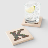 モノグラム ストーンコースター (横)