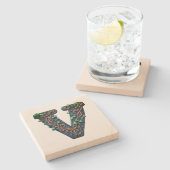 モノグラム ストーンコースター (横)