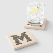 モノグラム ストーンコースター (横)